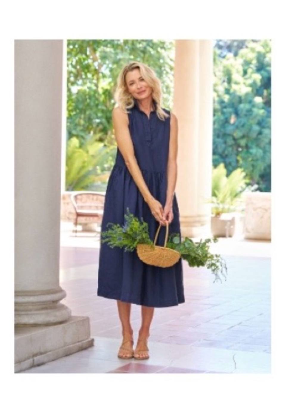 Frank & Eileen Daphne Washed Linen Dress-Large